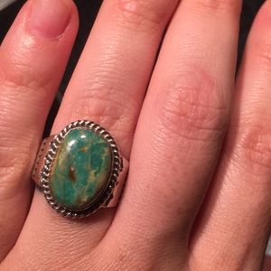 Sterling and turquoise signed ring